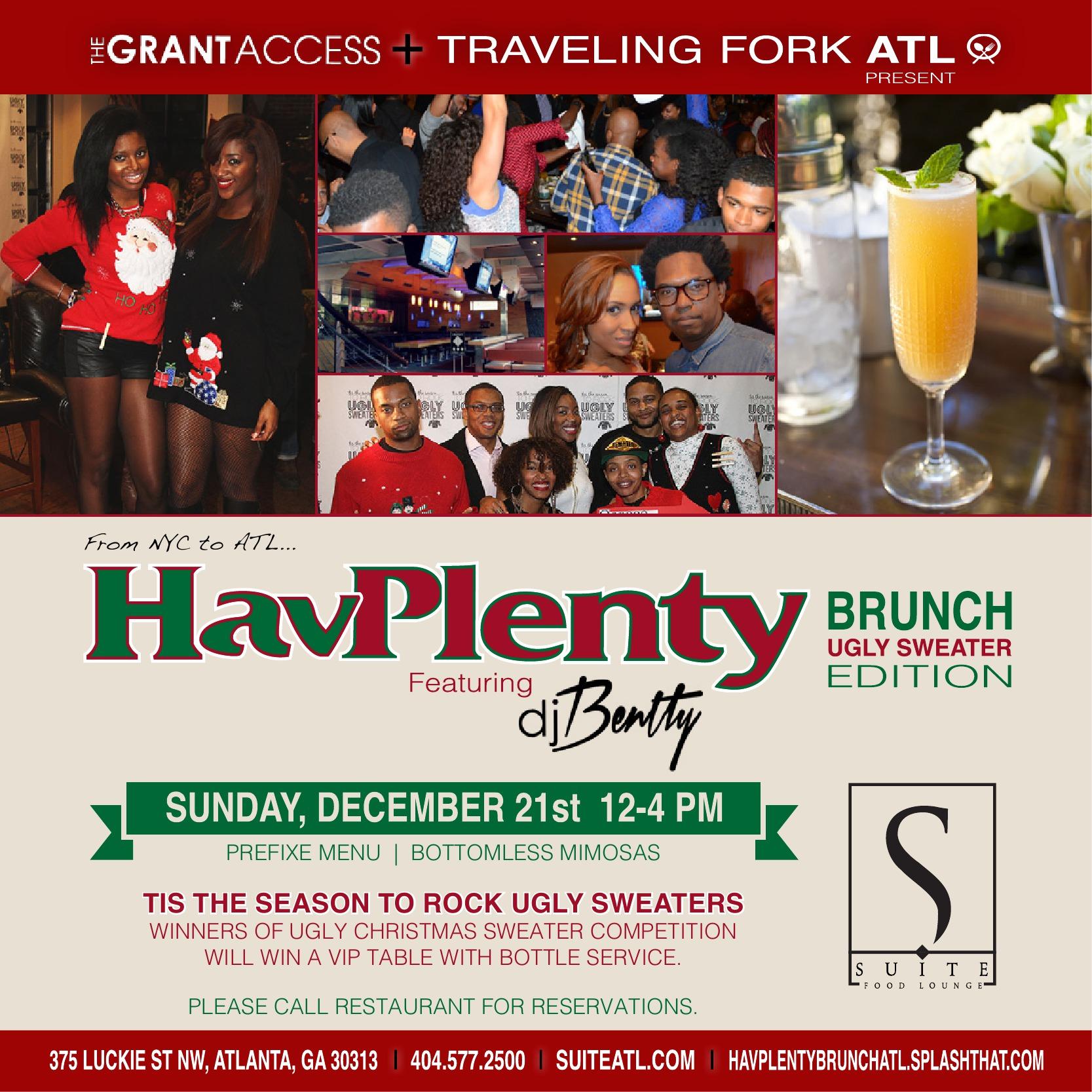 havplentybrunchatl splash amanda ugly christmas sweater