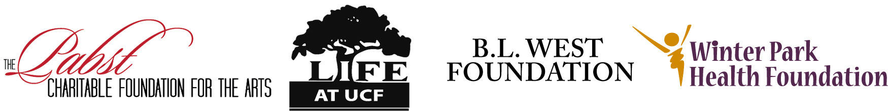 The Pabst Charitable Foundation for the Arts, Life at UCF, B.L. West Foundation, Winter Park Health Foundation