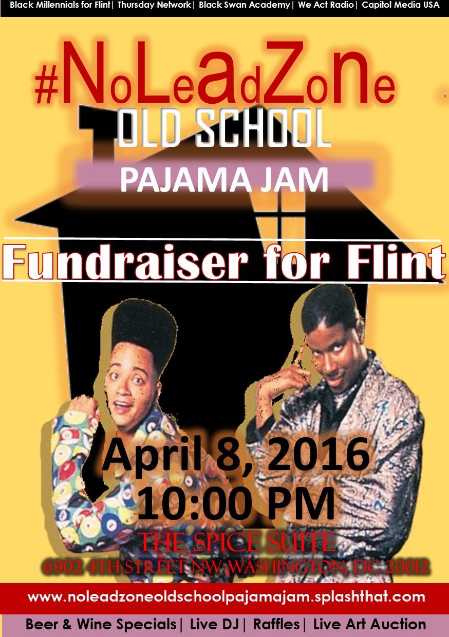 NoLeadZone Old School Pajama Jam Fundraiser Splash