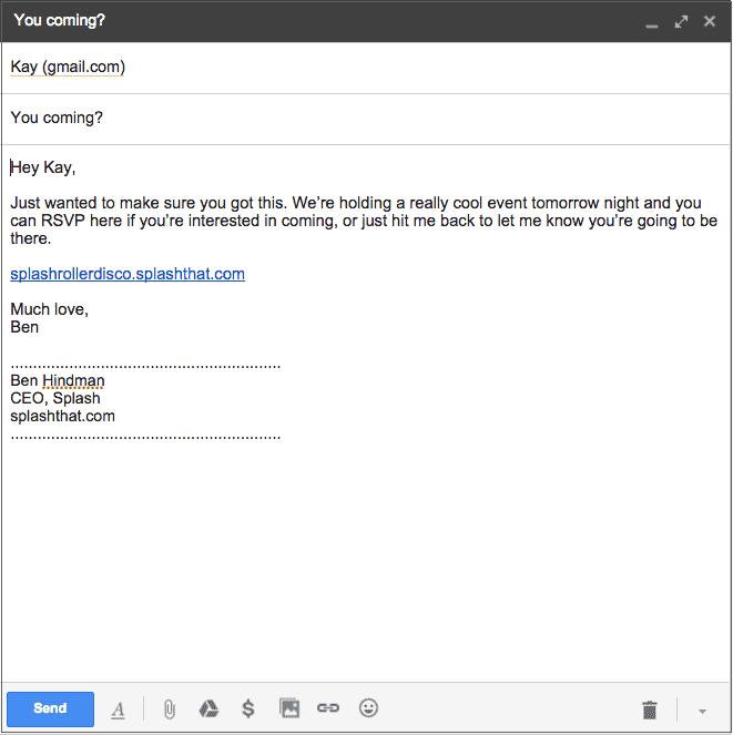 Task Reminder Email Sample