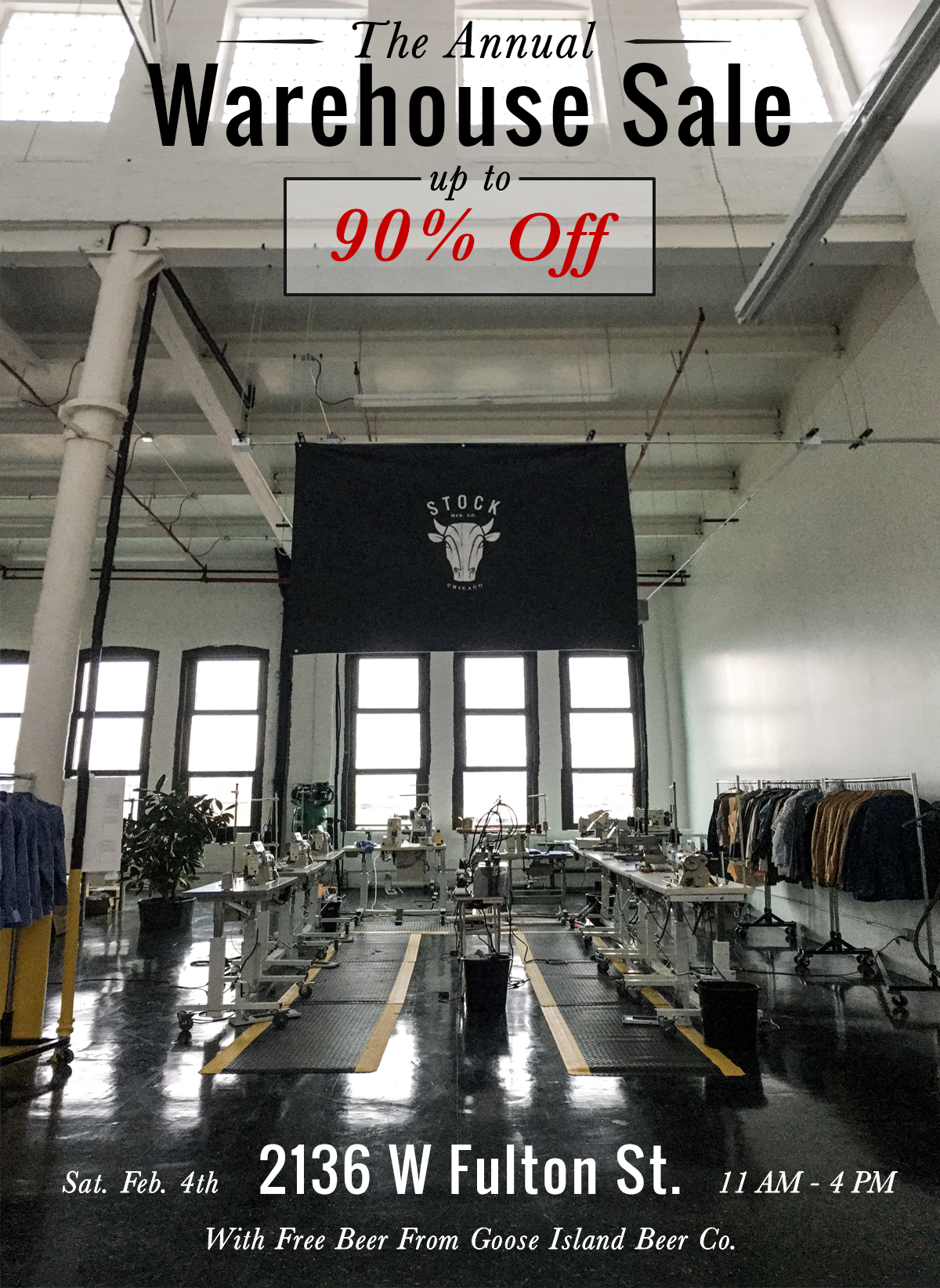 Annual Warehouse Sale Splash