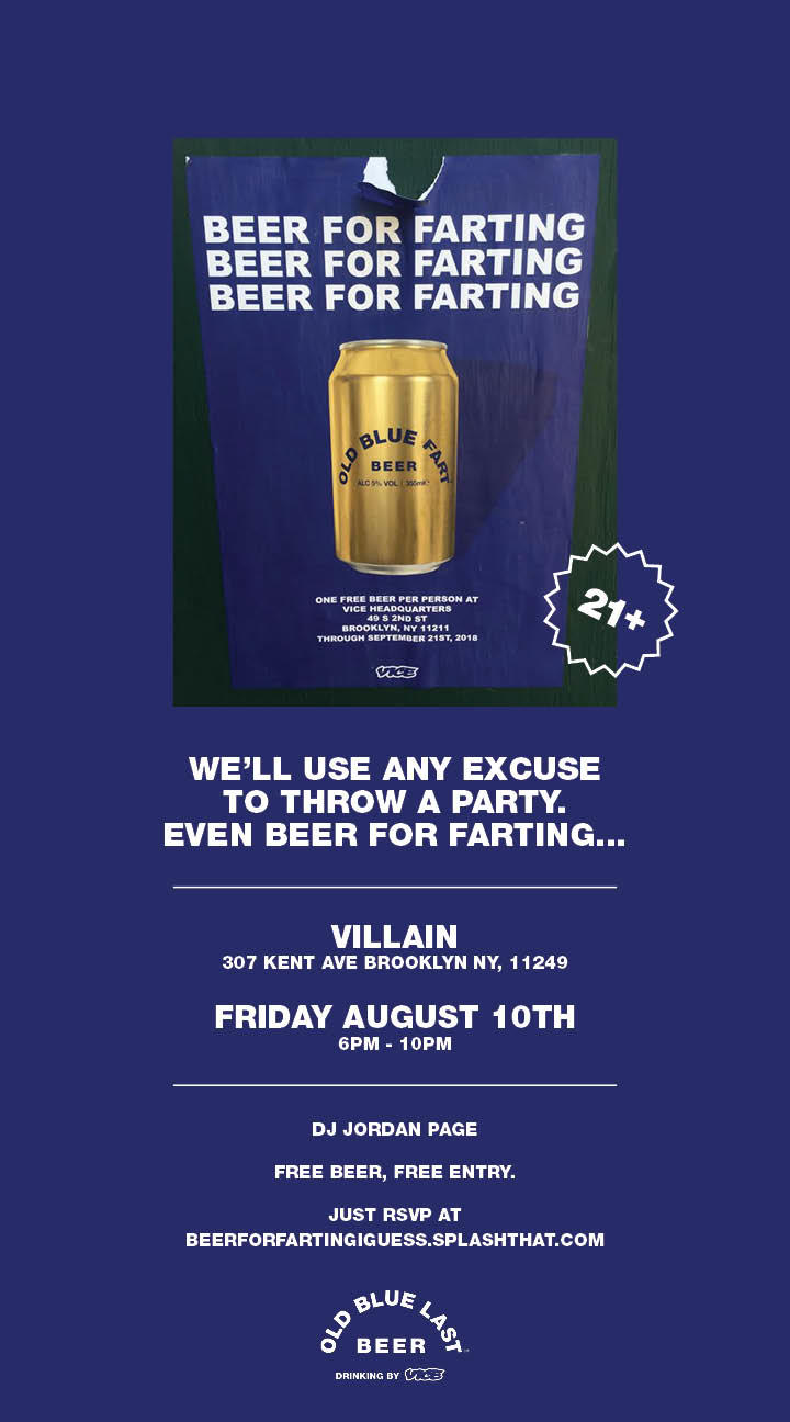 Beer For Farting? More Like Beer For Partying. Splash