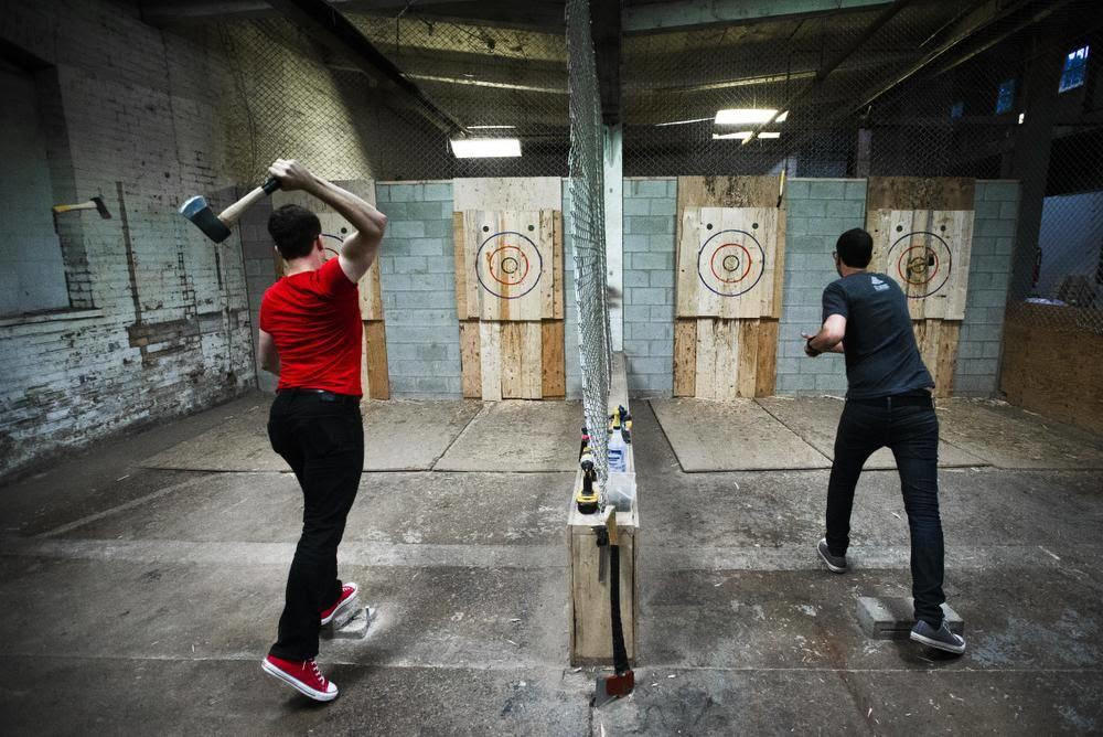Axe throwing at Bad Axe in NE Minneapolis!