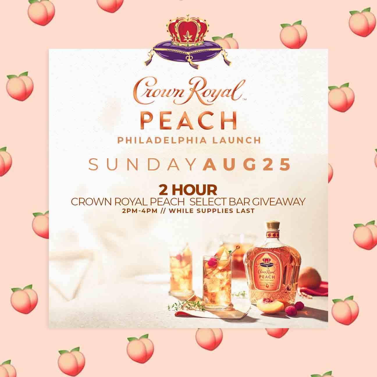 The Crown Royal Philadelphia Peach Launch Splash