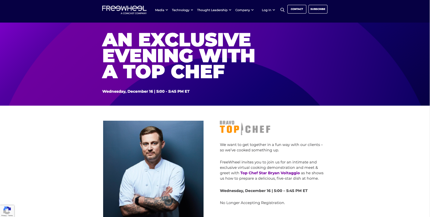 FreeWheel Website