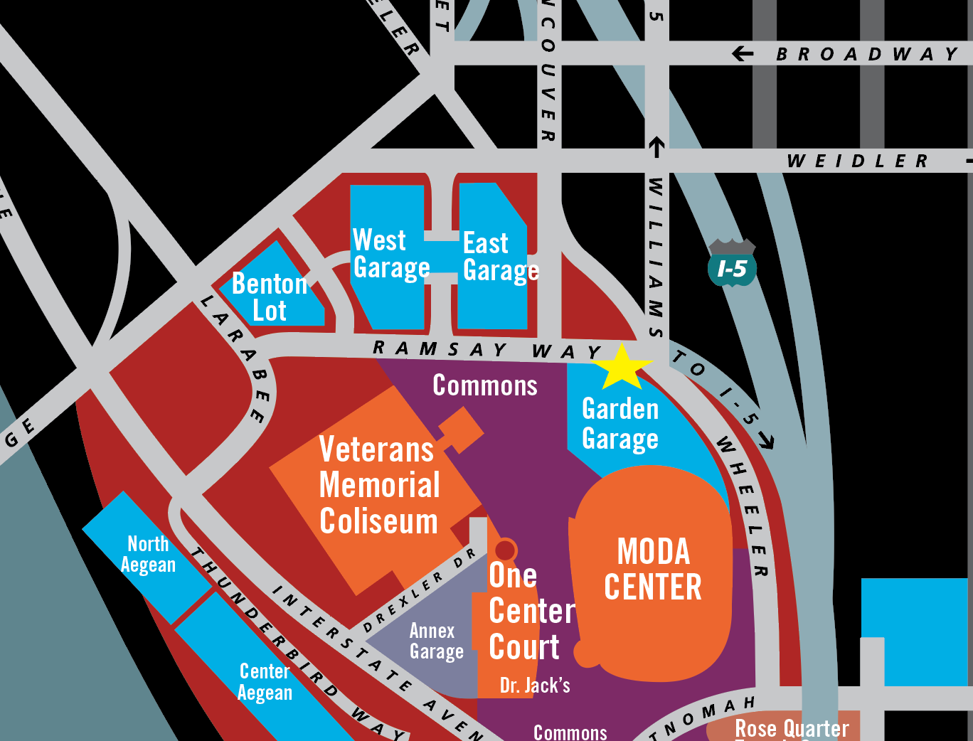 Rose Quarter Map