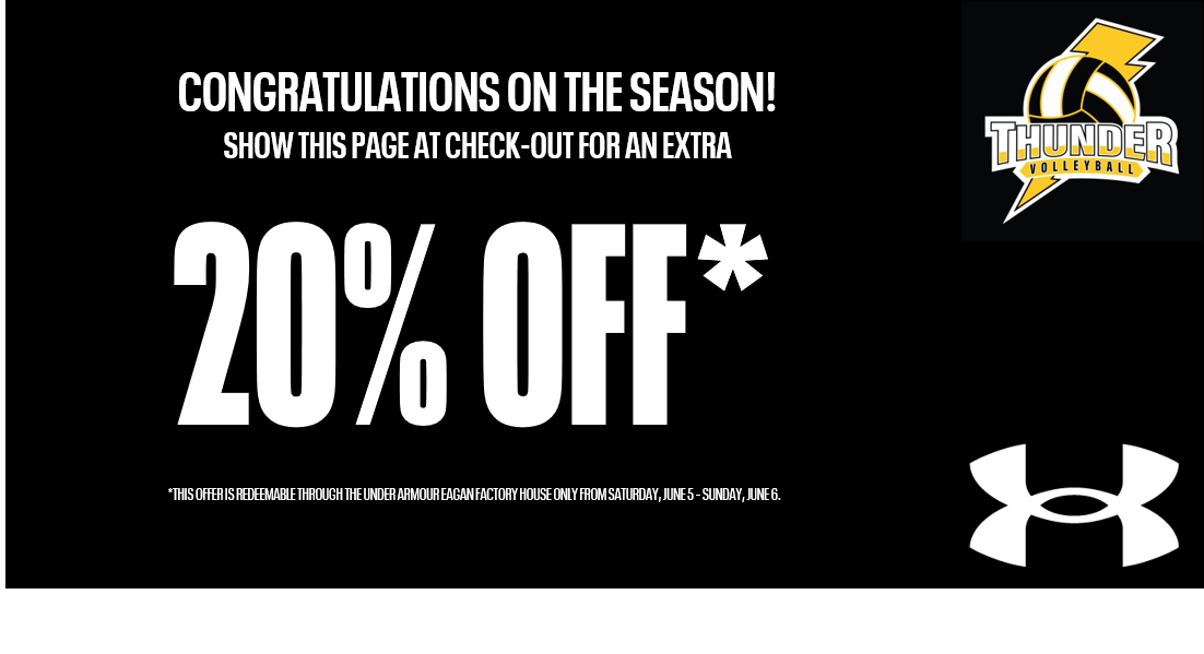 Thunder Volleyball Shop Weekend