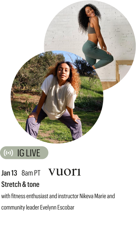 Jan 13 Stretch & tone  with fitness enthusiast and instructor Nikeva Marie and community leader Evelynn Escobar-Thomas