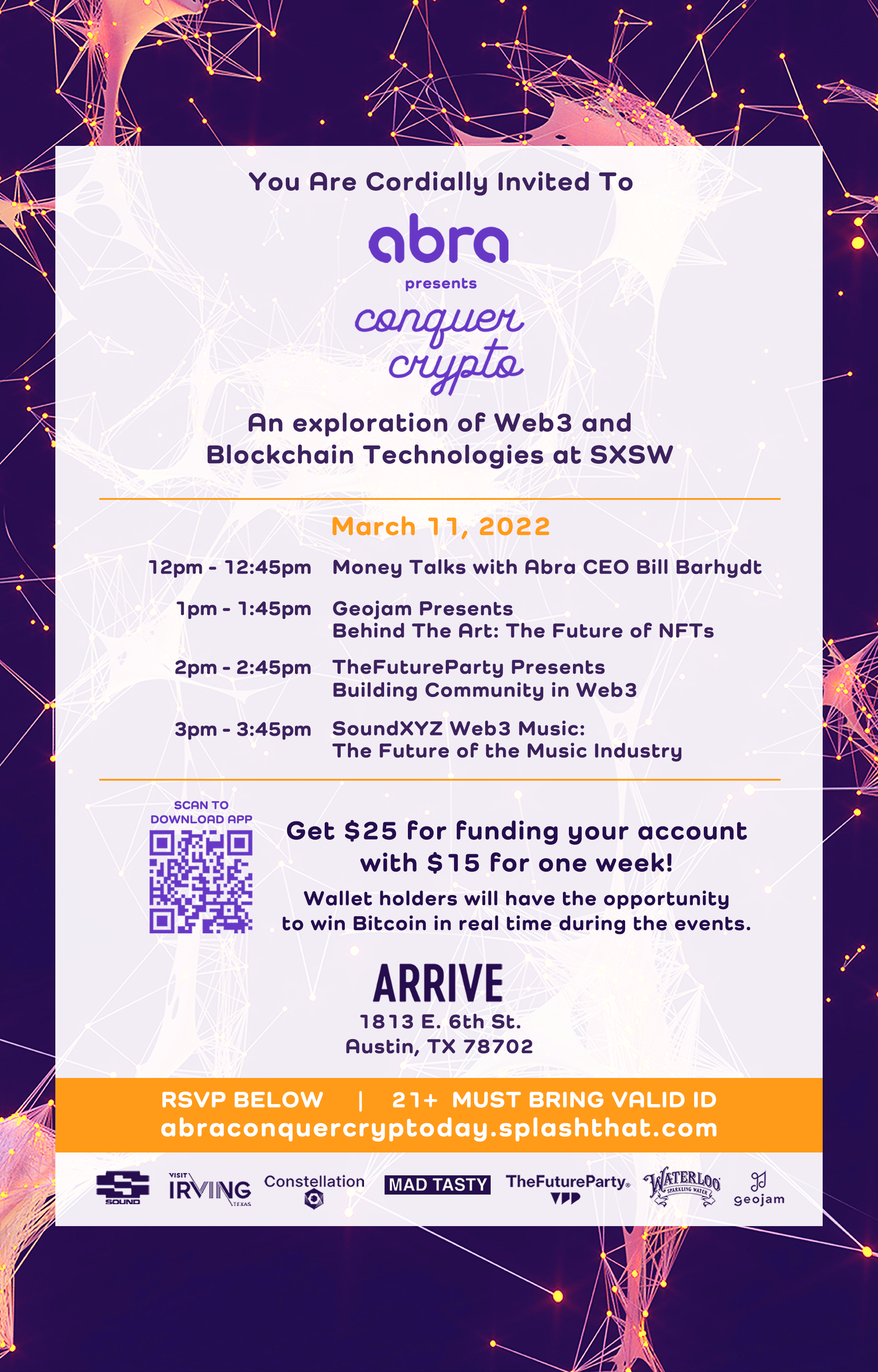 Abra Conquer Crypto Day - Splash