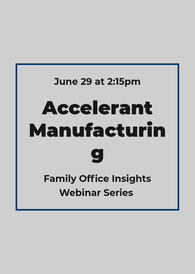Accelerant Manufacturing