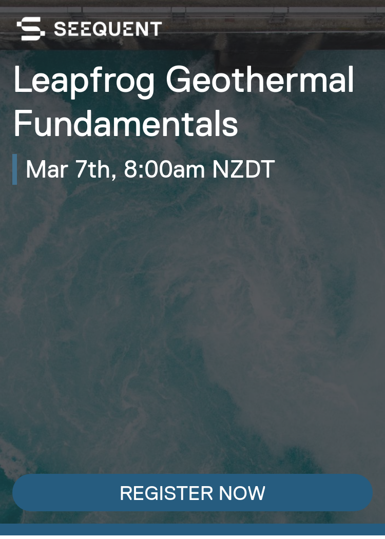 Leapfrog Geothermal Fundamentals