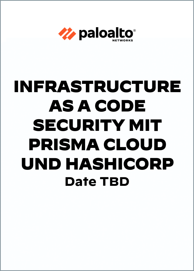 Infrastructure as a Code Security mit Prisma Cloud und HashiCorp