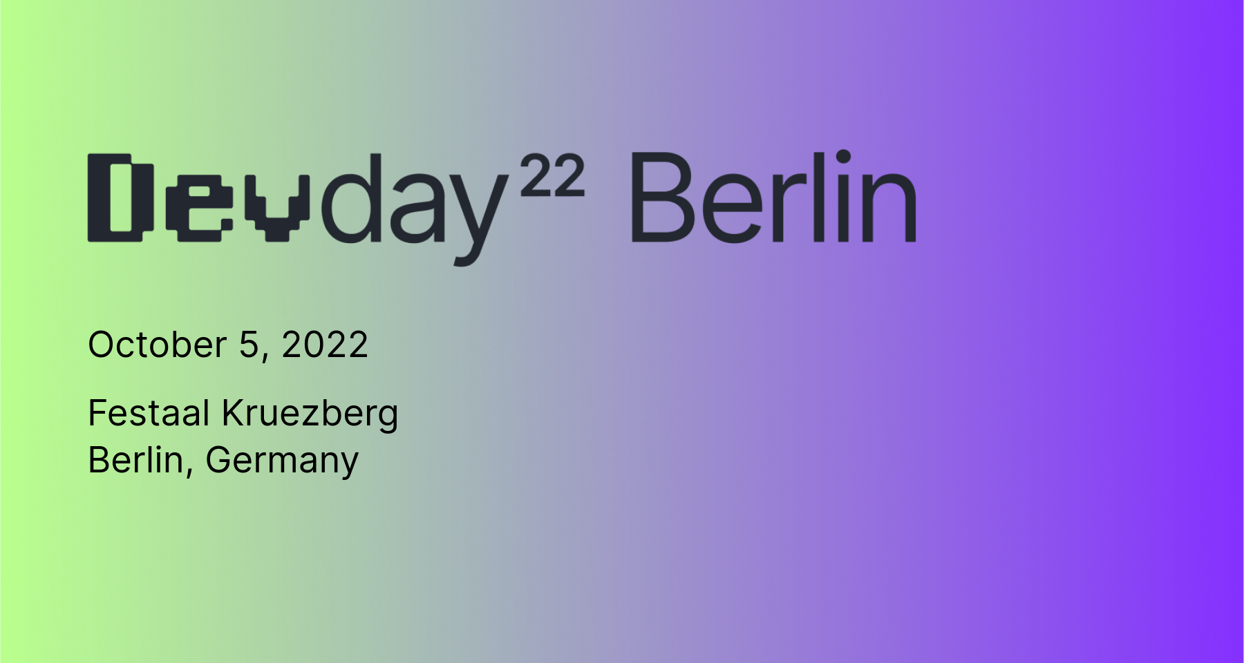 Developer Day Berlin 2022