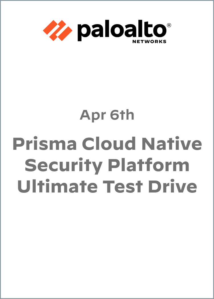 Prisma Cloud Native Security Platform Ultimate Test Drive