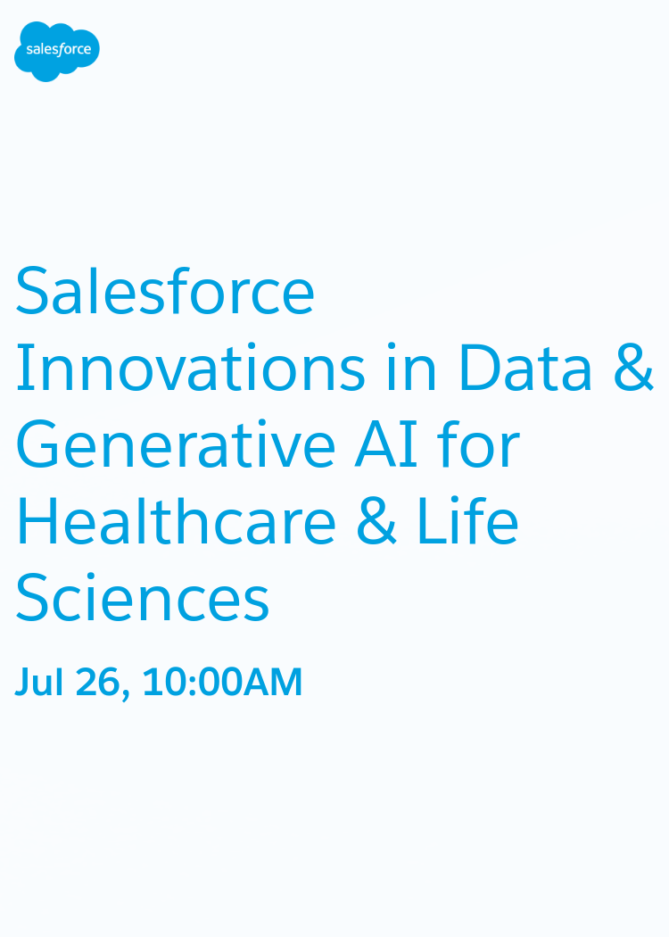 Salesforce Innovations in Data & Generative AI for Healthcare & Life ...