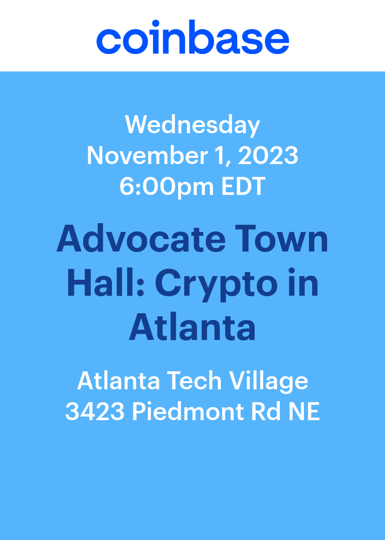 Advocate Town Hall: Crypto in Atlanta - Splash