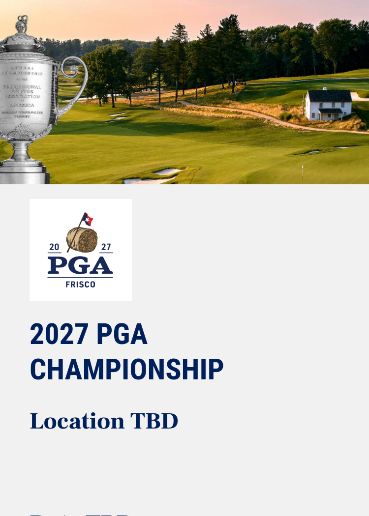 Pga Schedule For 2027