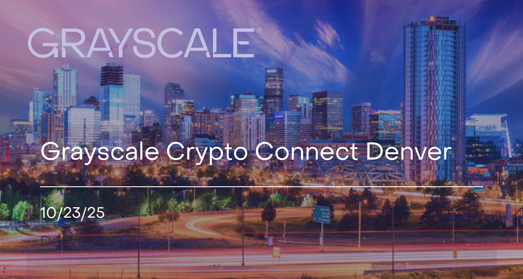 Grayscale Crypto Connect Denver