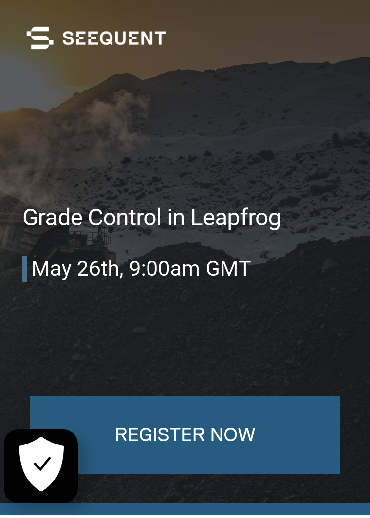 Grade Control in Leapfrog
