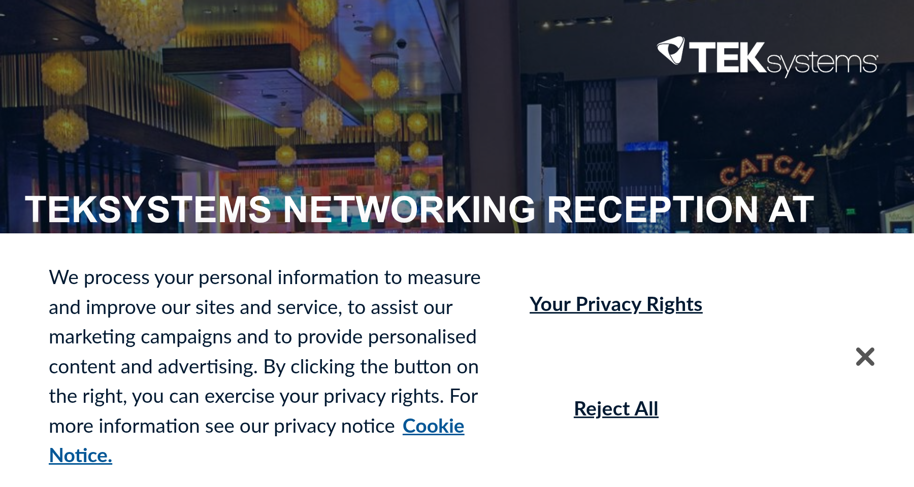 TEKsystems Networking Reception at The Assembly