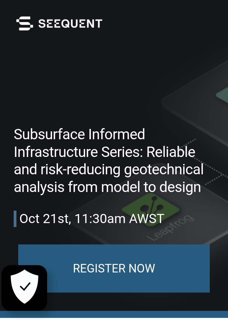 Subsurface Informed Infrastructure Series: Reliable and risk-reducing ...