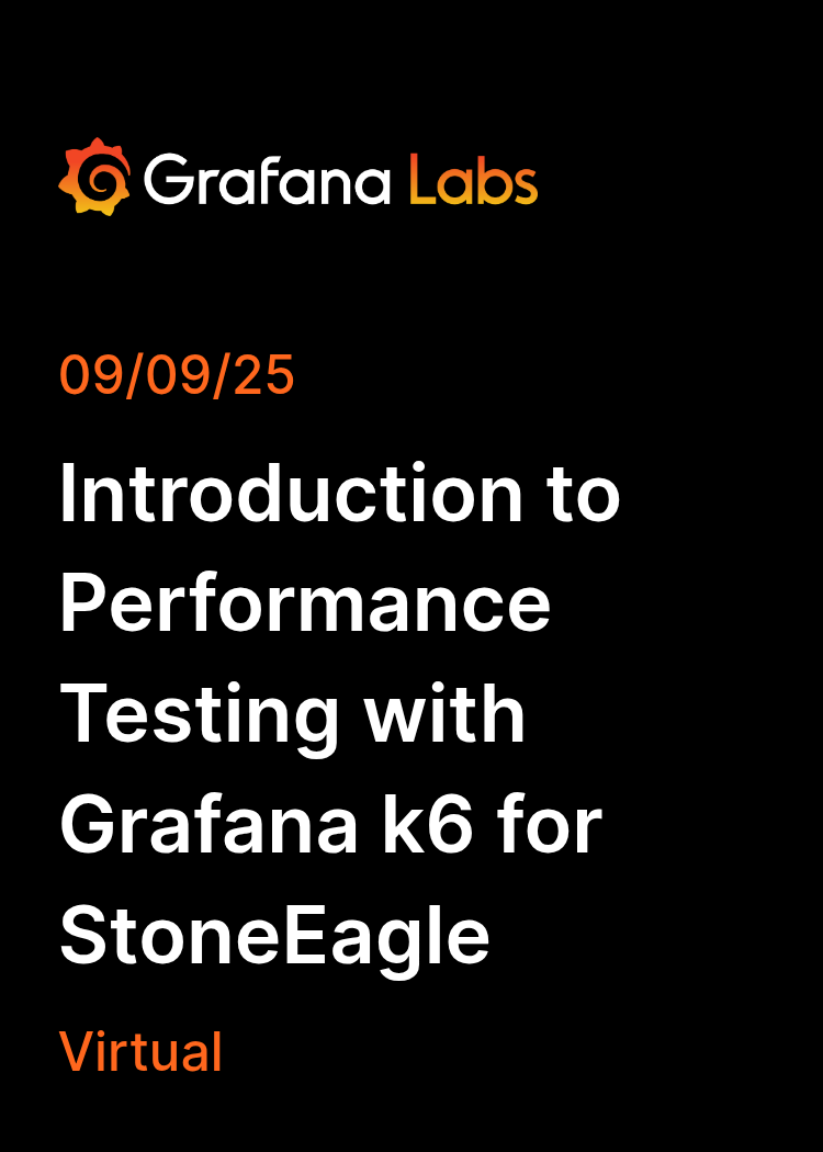 Introduction to Performance Testing with Grafana k6 for StoneEagle