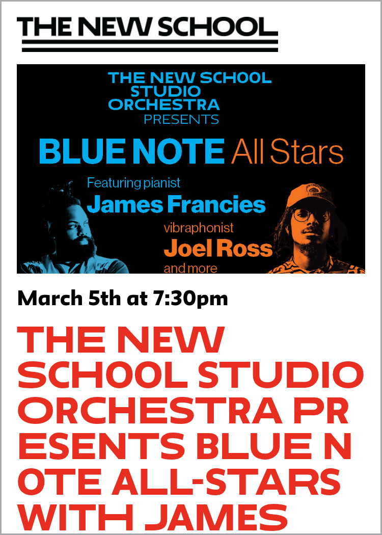 The New School Studio Orchestra presents Blue Note All-Stars with