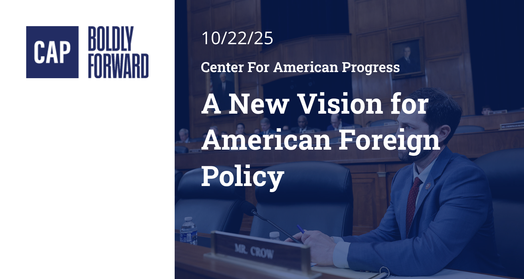 A New Vision for American Foreign Policy