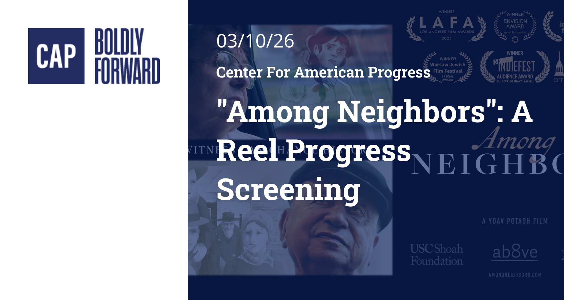 "Among Neighbors": A Reel Progress Screening
