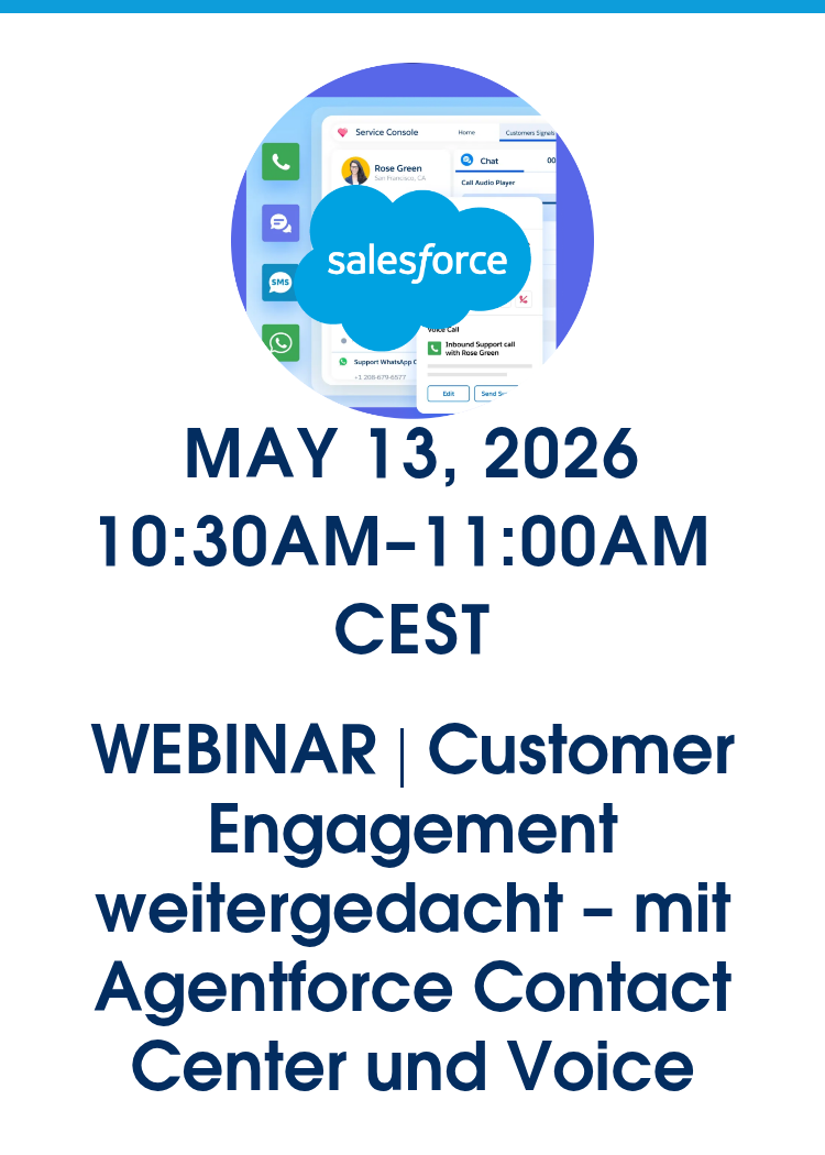 WEBINAR | Customer Engagement weitergedacht – mit Agentforce Contact ...