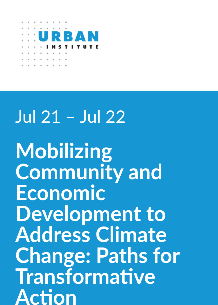 Mobilizing Community and Economic Development to Address Climate Change ...